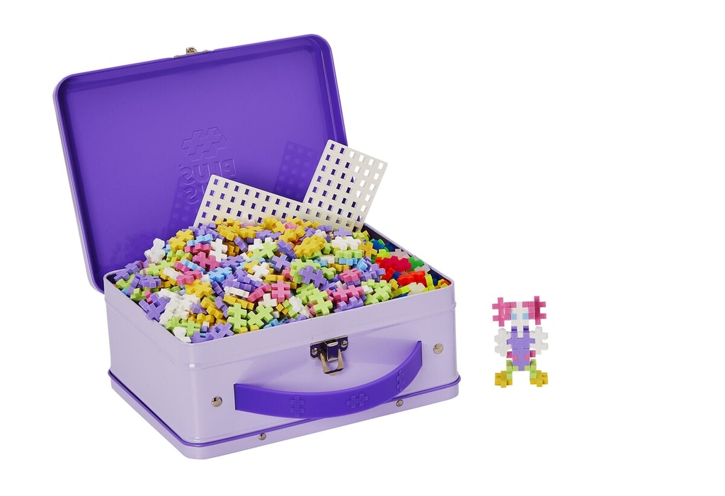 PlusPlus | Educatief Speelgoed Bouwstukjes in Koffer Pastel 600-delig