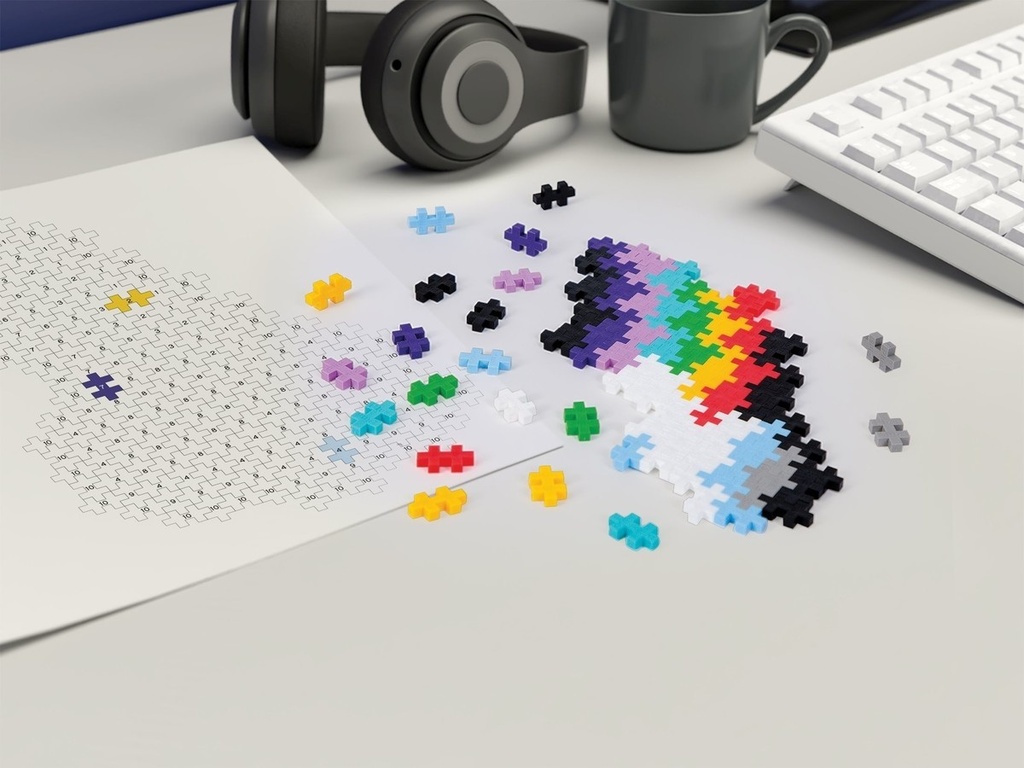 PlusPlus | Educatief Speelgoed Puzzel op Nummer Regenboog 500-delig