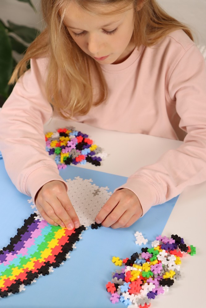 PlusPlus | Educatief Speelgoed Puzzel op Nummer Regenboog 500-delig