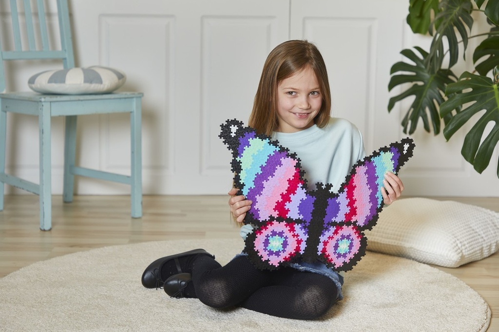 PlusPlus | Educatief Speelgoed Puzzel op Nummer Vlinder 800-delig