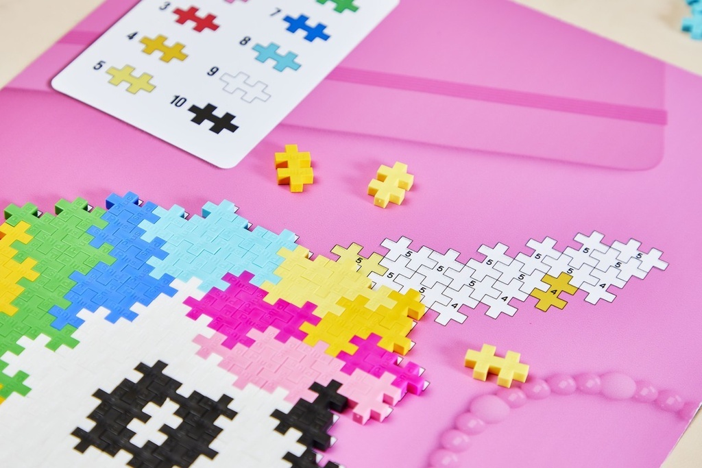 PlusPlus | Educatief Speelgoed Puzzel op Nummer Eenhoorn 250-delig