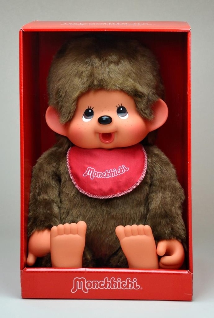 Monchhichi | Knuffel Jongen Met Slab Rood 80cm