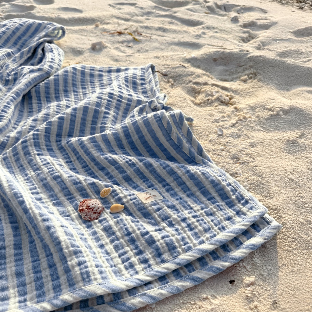 Bemini | Poncho Beach Wonder Blauw 9-36M