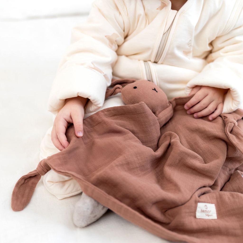 Bemini | Knuffeldoek Konijn Swady Moka 40x40