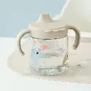 Done By Deer | Drinkbeker Celebration Sand Handvaten Drinktuit Learning Spout Ecru