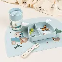 Done by Deer | Drinkbeker Tiny Farm Blue Learning Cup 360° Blauw