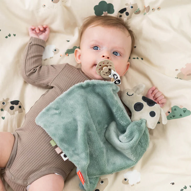 Done by Deer | Knuffeldoekje Dotti Blue Comfort Blanket Blauw