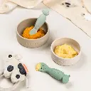 Done by Deer | Lepel Tiny Farm Green Learning Spoon Groen 