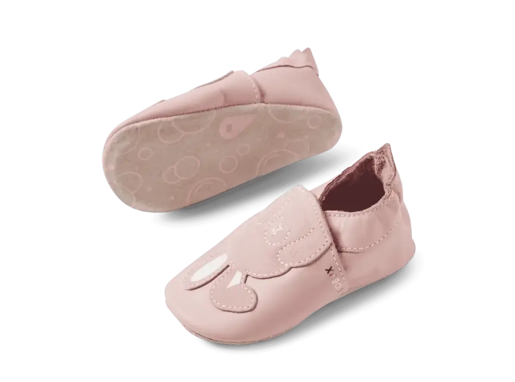 Bobux | Schoenen Soft Soles Peek A Boo Bunny Ballet Pink 