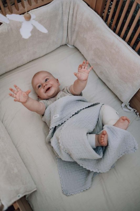 Koeka | Deken Ledikant Lace Elba Stone 100x150cm