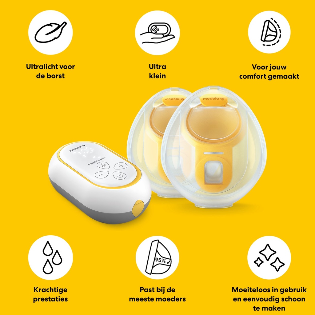 Medela | Borstkolf Freestyle Mini Handsfree Dubbelzijdig