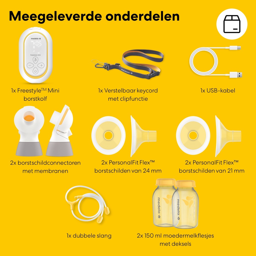 Medela | Borstkolf Freestyle Mini Classic Dubbelzijdig