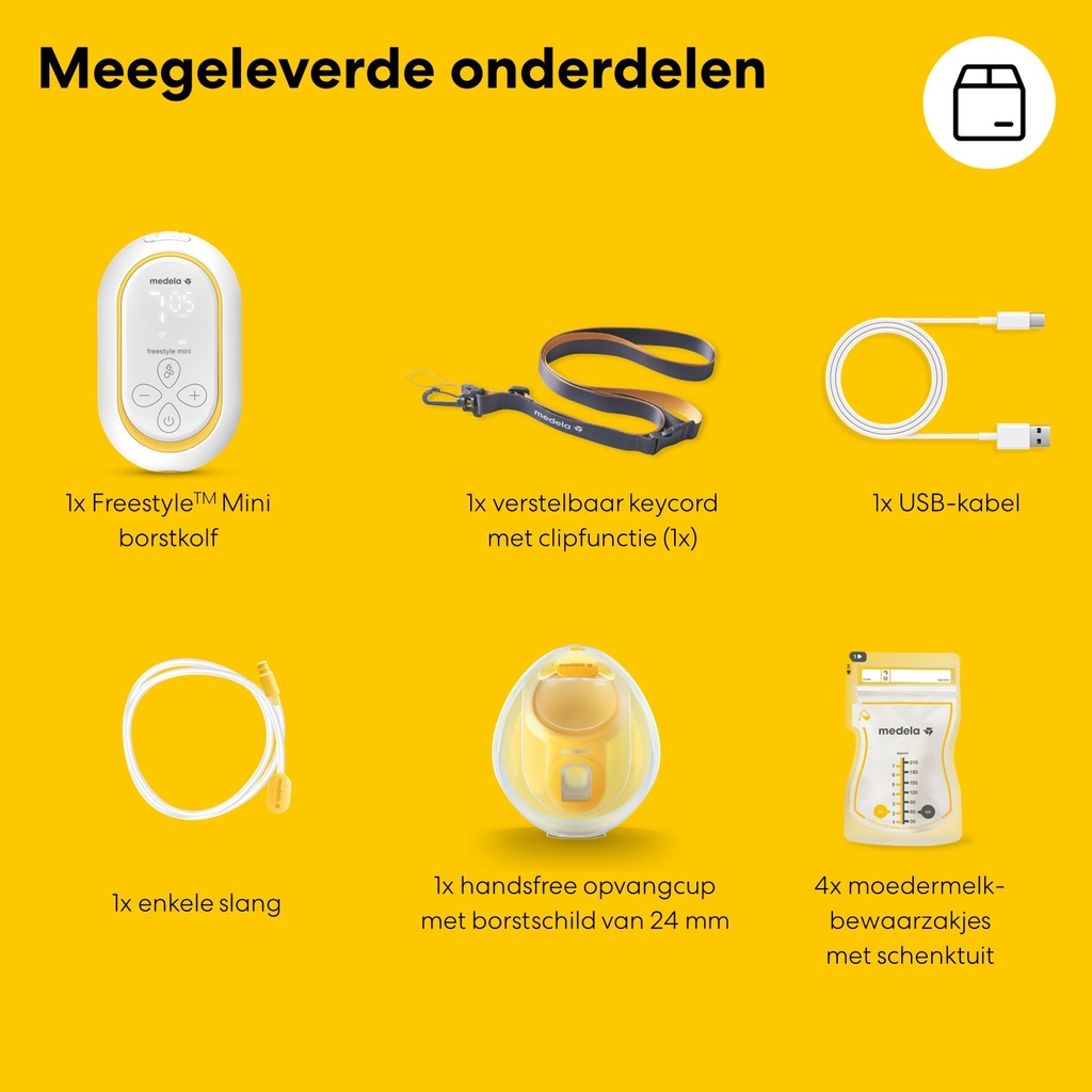 Medela | Borstkolf Freestyle Mini Handsfree Enkelzijdig