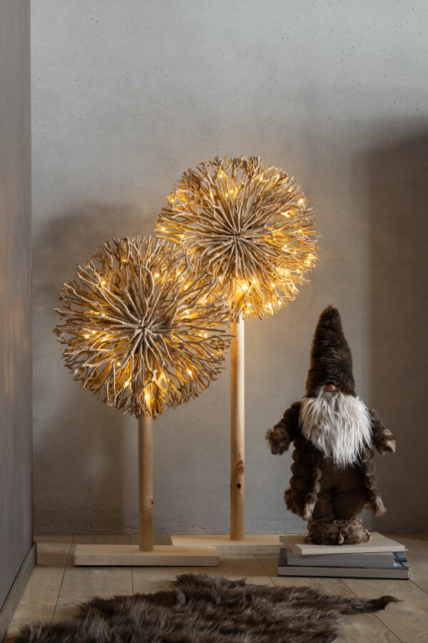 J-Line | Beeld Kabouter Bos Bruin 35x22x88cm 