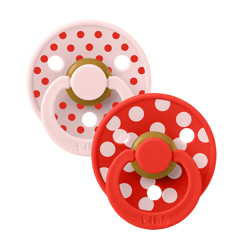Bibs | Fopspeen Latex Anatomisch Duo Polka Apple 6-18M T2 2-pack
