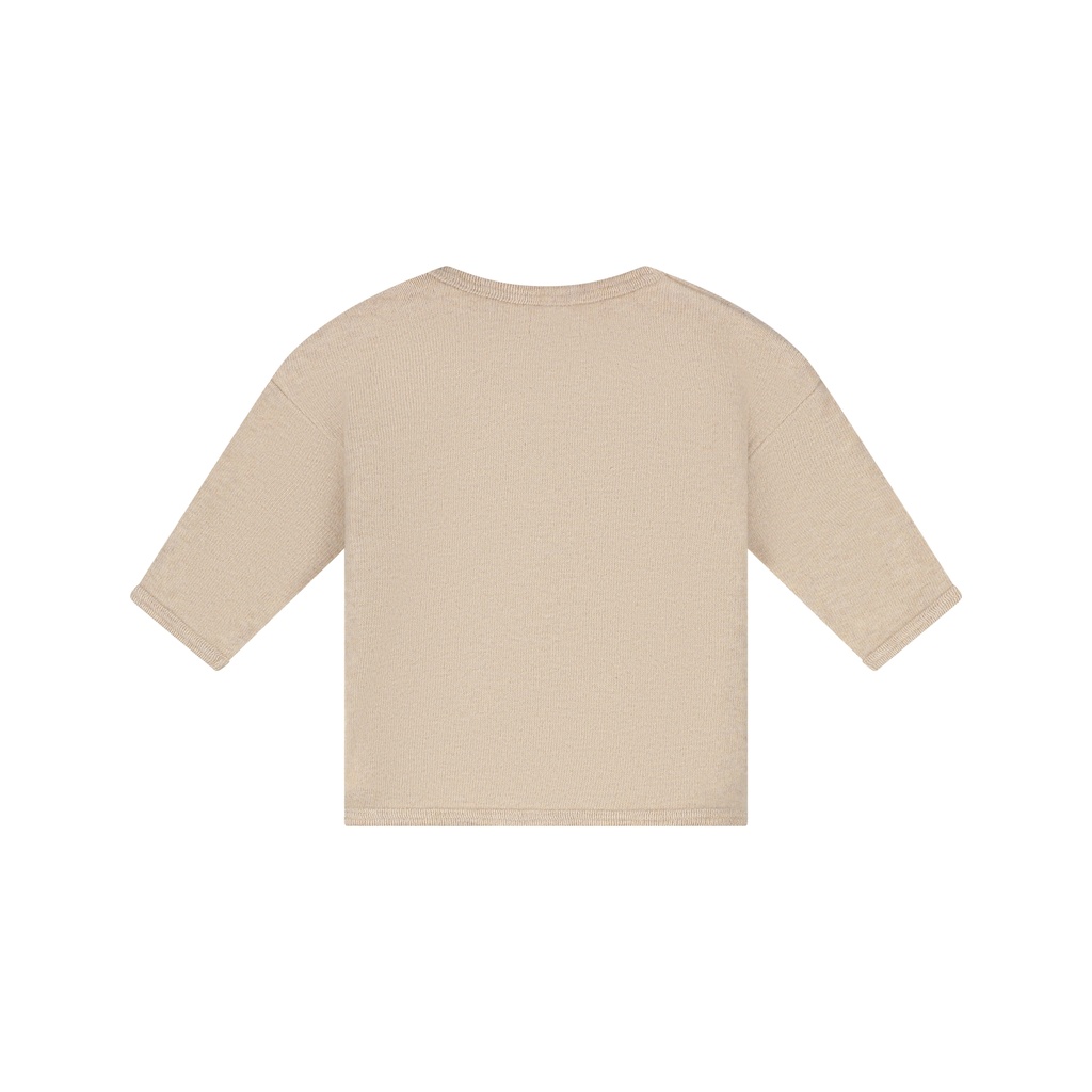 A Tiny Story | T-shirt Uni Longsleeve Beige Melange
