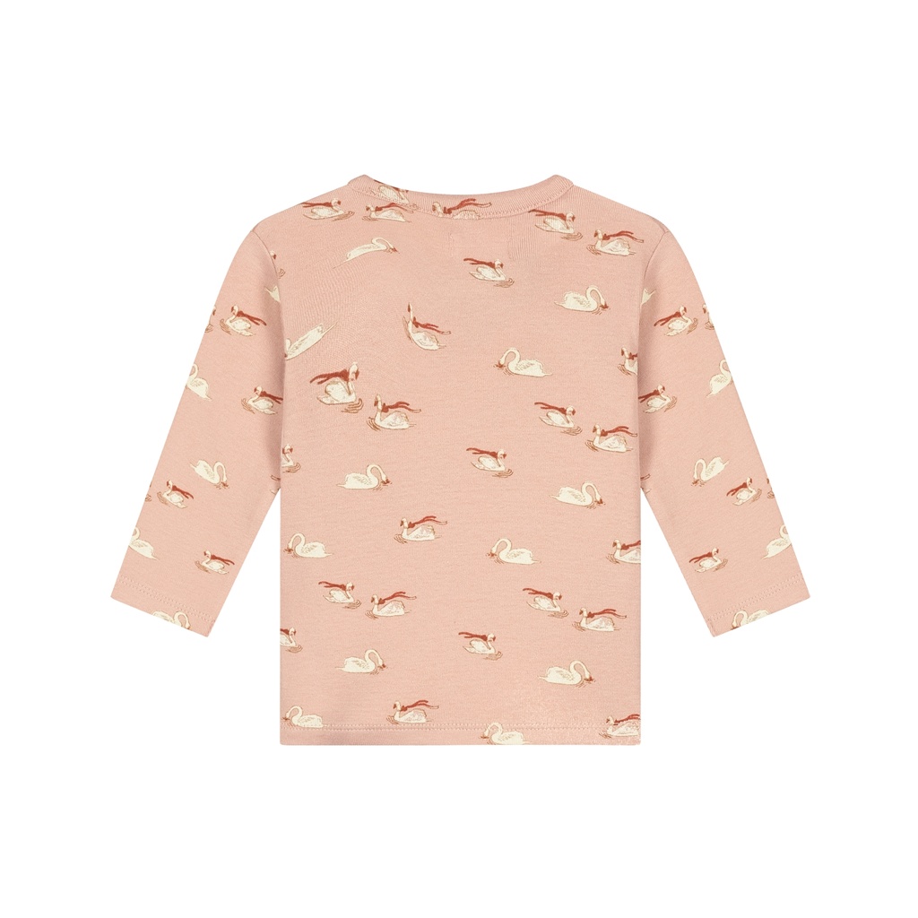 A Tiny Story | T-shirt Girls Overslag Longsleeve Old Pink
