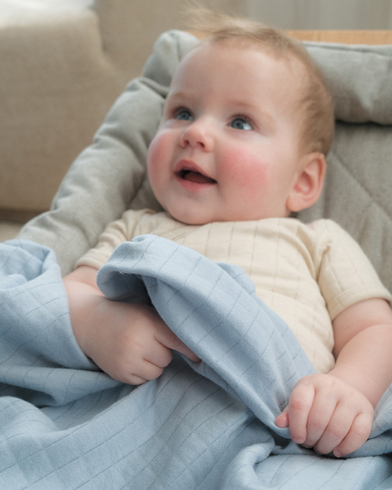 Lodger | Tetra Doeken Solid Hydrofiel Peppermint/Blue Fogg 110x110cm 2-pack