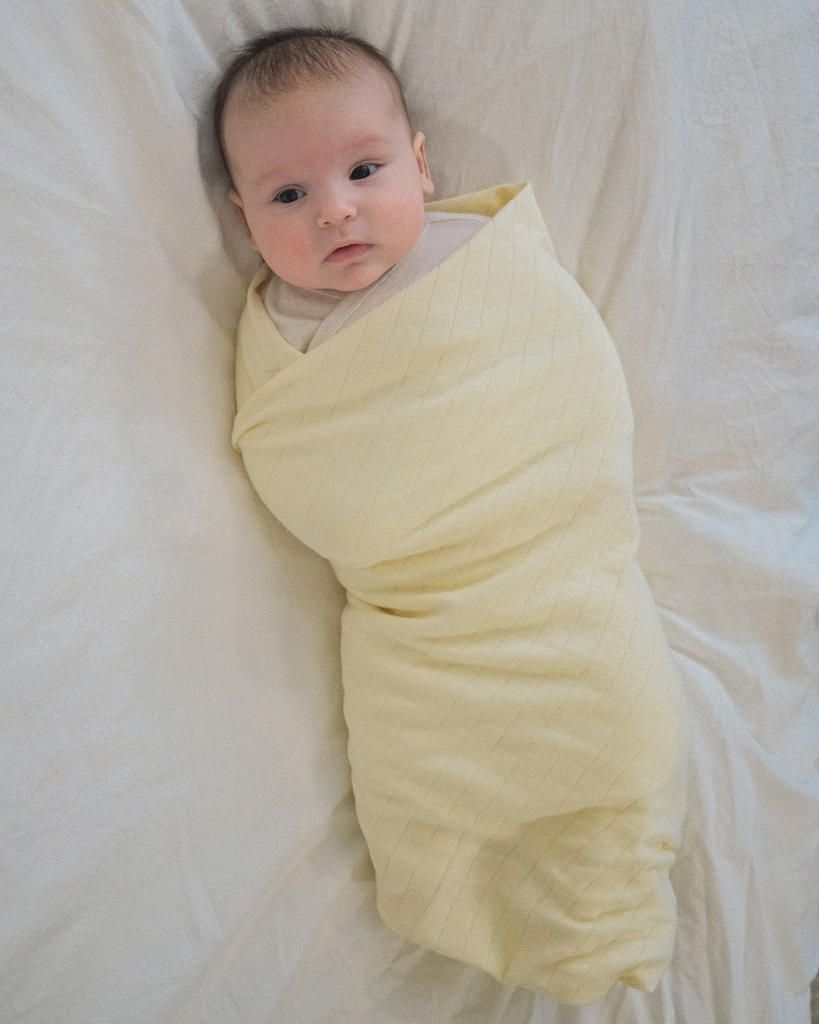 Lodger | Tetra Doeken Solid Hydrofiel Cloud Dancer/Butter 110x110cm 2-pack