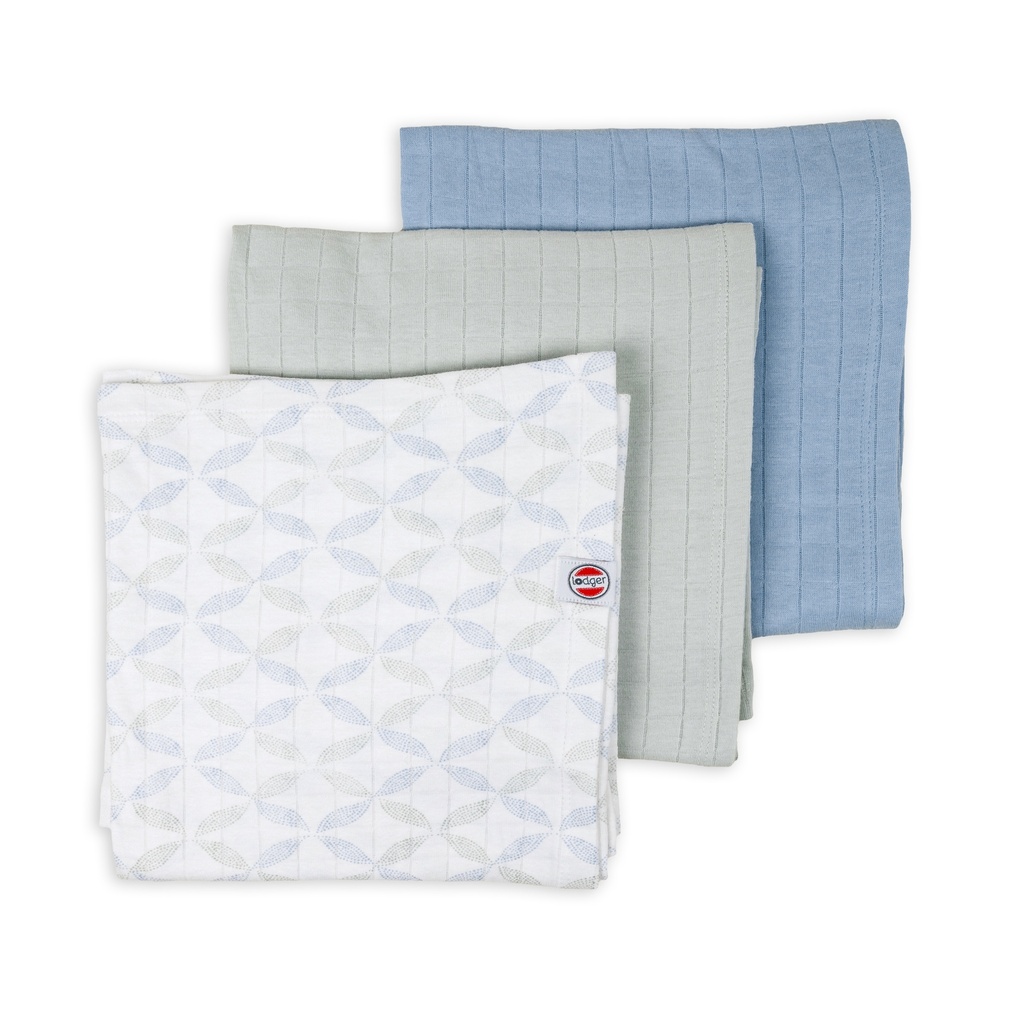 Lodger | Tetra Doeken Matcha Hydrofiel Peppermint 70x70cm 3-pack