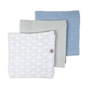 Lodger | Tetra Doeken Matcha Hydrofiel Peppermint 70x70cm 3-pack