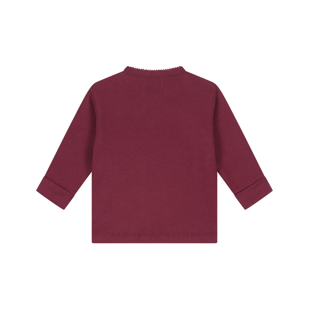 A Tiny Story | T-shirt Girls Overslag Longsleeve Dark Red