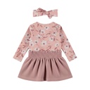 Dirkje | Jurk met Haarband Girls Blossom Breeze Misty Rose