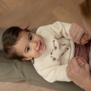 Dirkje | Pull Girls Rosy Dots Antique White