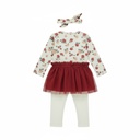 Dirkje | Outfit Girls Amour & Love Paws Antique White 3-delig
