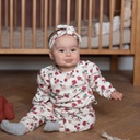 Dirkje | Broek met Haarband Girls Amour & Love Paws Antique White
