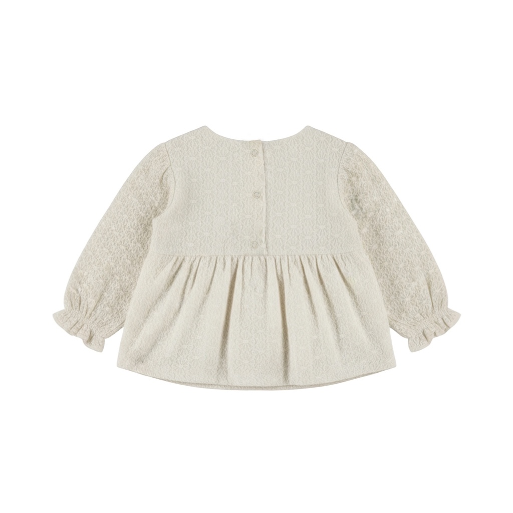 Dirkje | Jurk Girls Amour & Love Paws Antique White