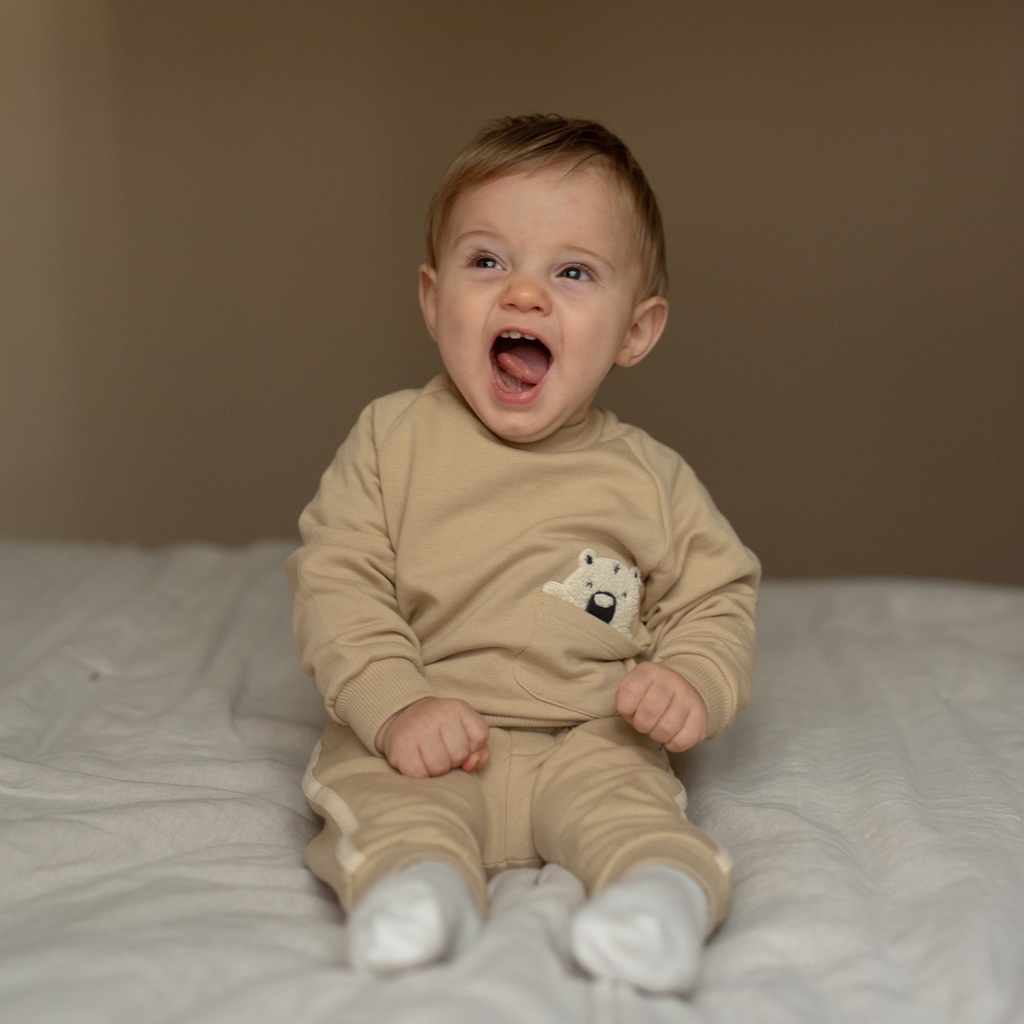 Dirkje | Outfit Boys Dino Days Irish Cream 2-delig
