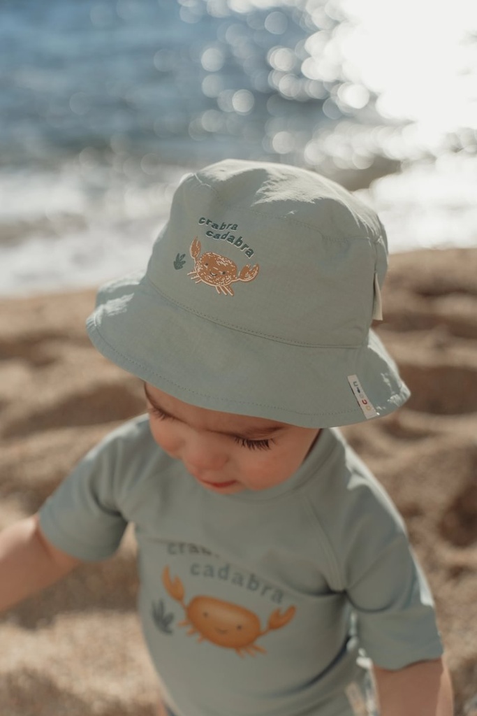 Little Dutch | Zonnehoed Boys Reversible Ocean Breeze Green