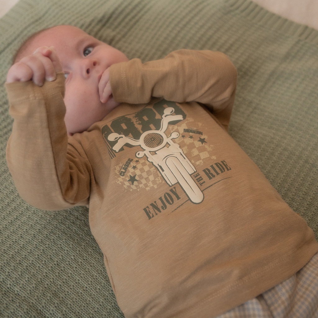 Dirkje | T-shirt Boys Skator Gator Longsleeve Cornstalk 