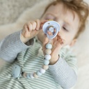 Nattou | Fopspeenketting Silicone Kralensnoer Groene Stippen