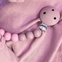 Nattou | Fopspeenketting Silicone Kralensnoer Roze Gradiënt