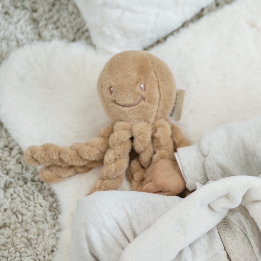 Nattou | Pluche Knuffel Octopus Lapidou Bruin