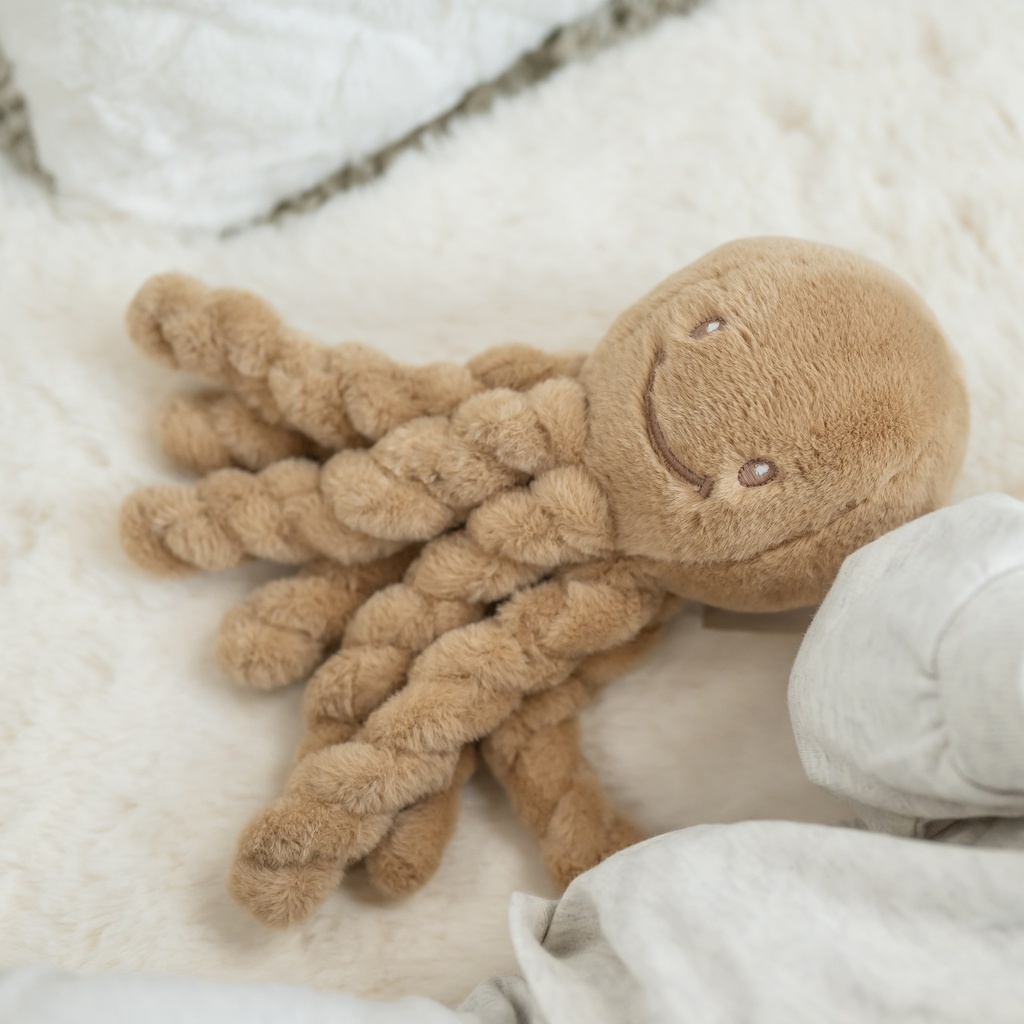 Nattou | Pluche Knuffel Octopus Lapidou Bruin