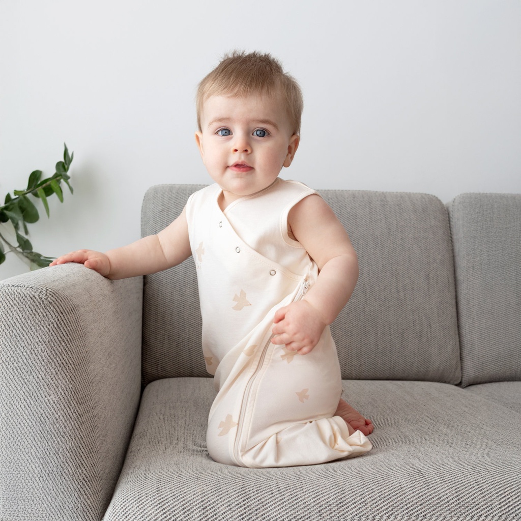 Bemini | Slaapzak Magic Bag Jersey Piuma Ecru 0.5TOG 4-12M  