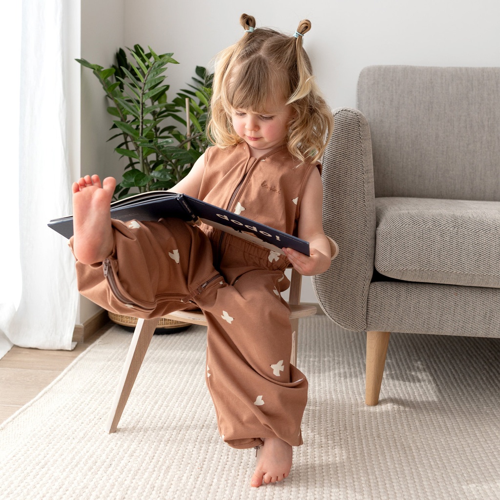 Bemini | Slaapzak Magic Bag Jersey Piuma Moka Bruin 0.5TOG 24-36M  