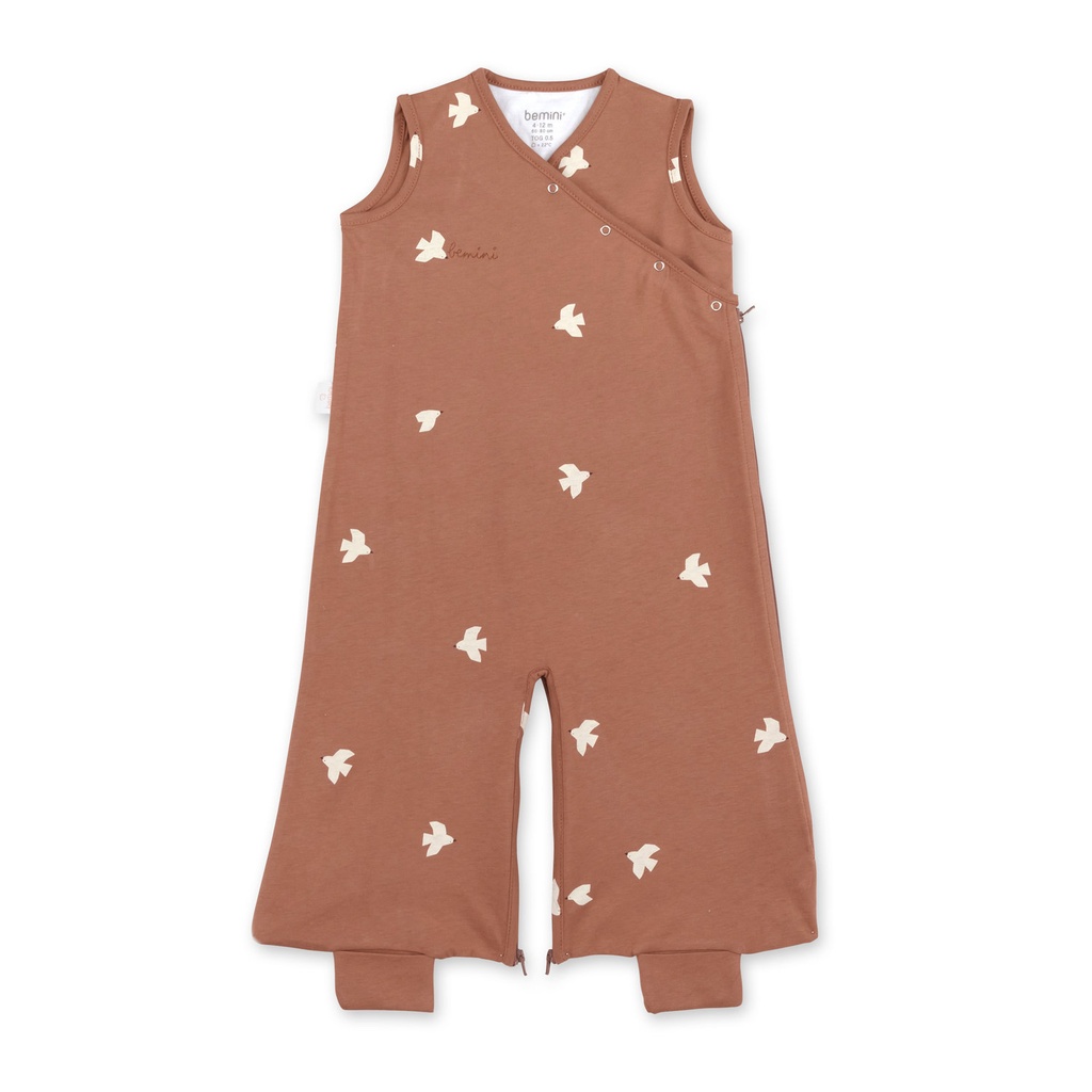 Bemini | Slaapzak Magic Bag Jersey Piuma Moka Bruin 0.5TOG 4-12M  
