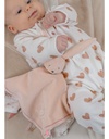 Noukies | Pyjama Hart Velours Roze/Wit 2-pack