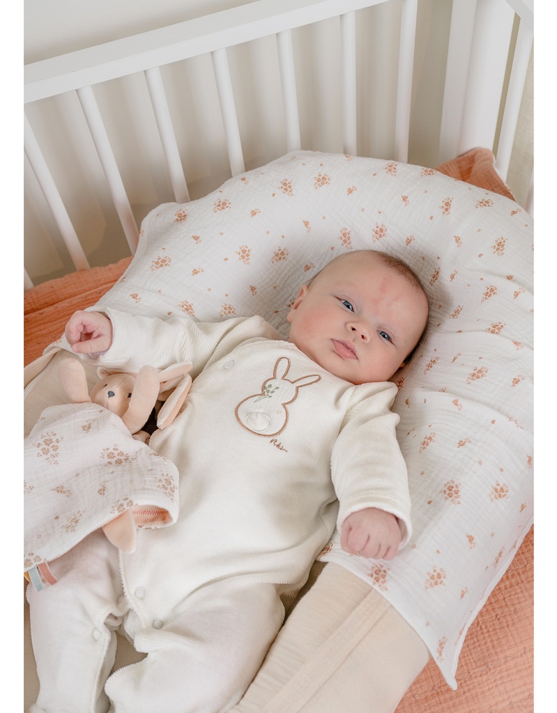 Noukies | Pyjama Rosie Velours Wit