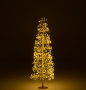 J-Line | Beeld Kerstboom Led Warm Wit Ijzer Goudkleurig 40x40x120cm