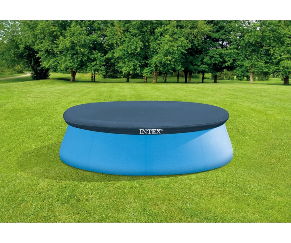 Intex | Zwembadzeil Afdekzeil Easy Set Pool Cover PVC Blauw Ø396 cm