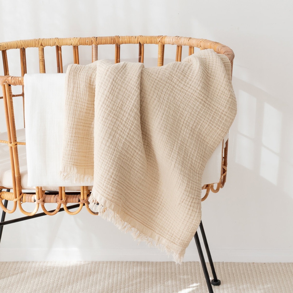 Bemini | Deken Double Swaddle 1TOG Natural 80x100cm