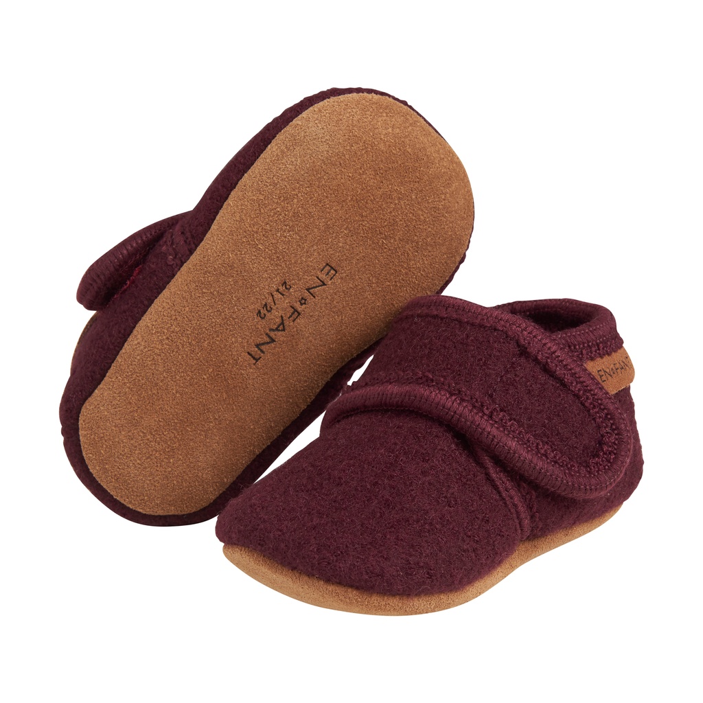En Fant | Schoenen Baby Wool Slippers Winetasting