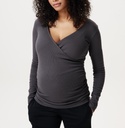 Noppies Maternity | T-shirt Longsleeve Nursing Forged Iron