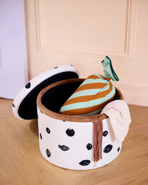 Kid's Concept | Pouffe Pippi met Opbergruimte 40 x 40 x 30,5