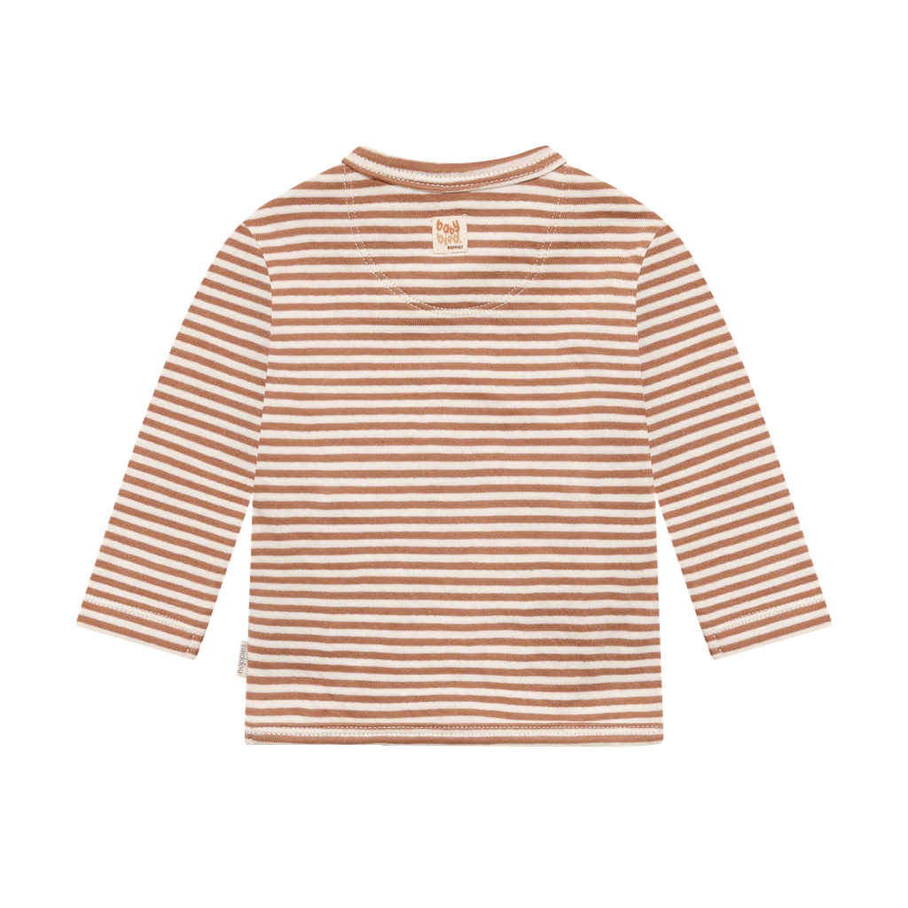 Noppies | T-shirt Uni Overslag Longsleeve Mocha Mousse